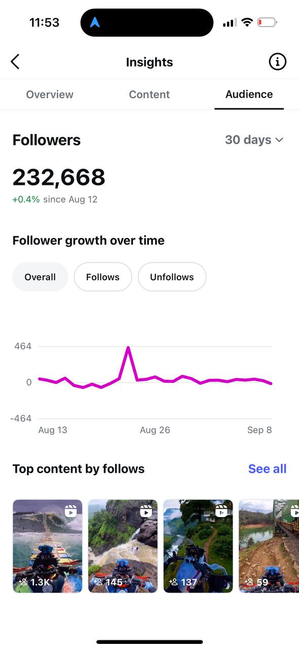 Instagram Insights - FOLLOWERS
